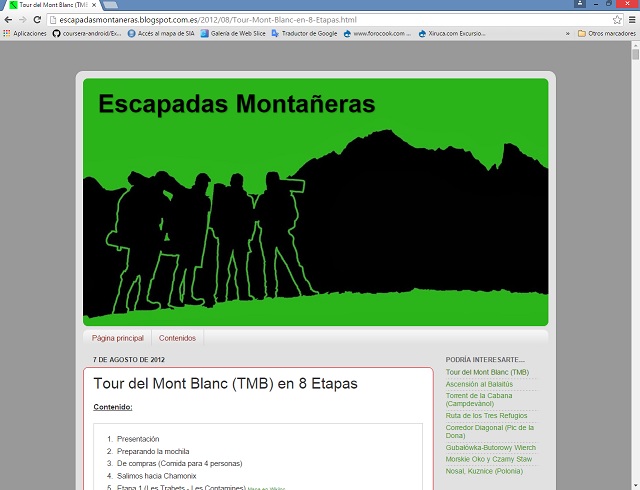 Escapadas montañeras