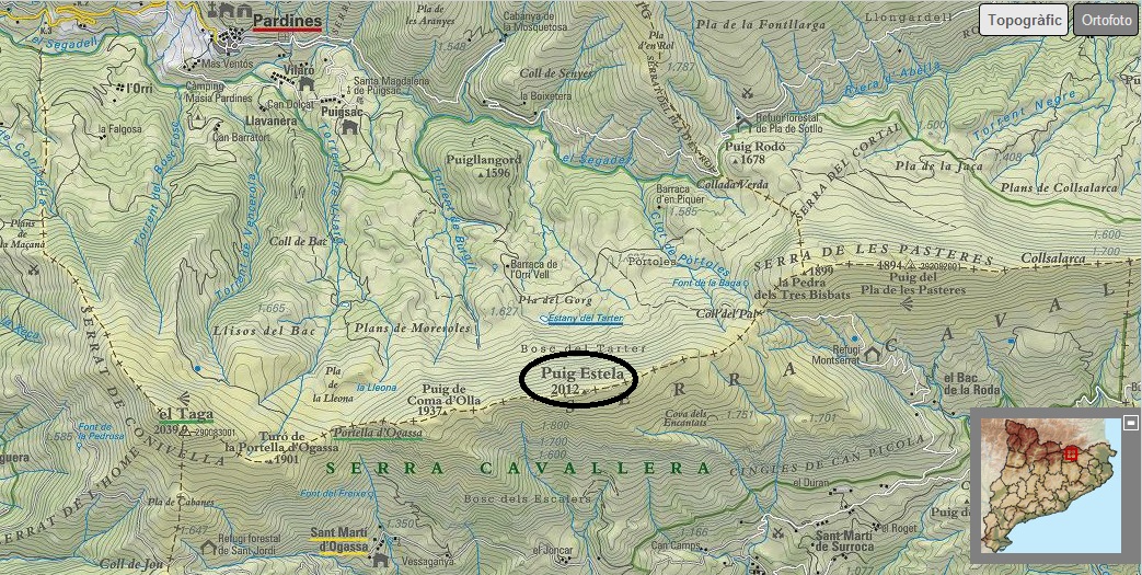 Mapa Puig Estela