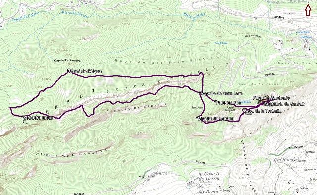 Croquis de la vuelta a Cingles de Queralt