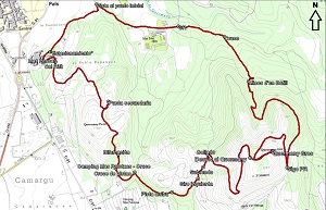 Croquis de la ruta al Quermany Gros