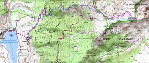 Croquis de la ruta circular al Roc de Madres