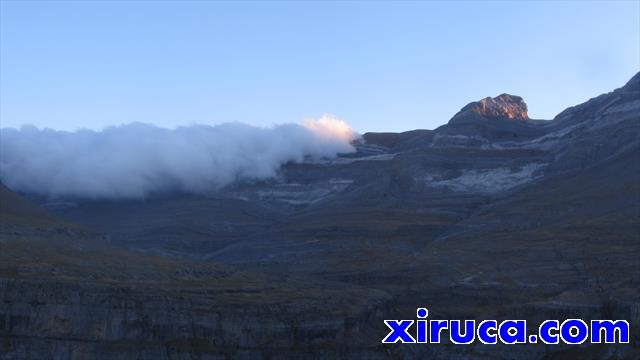 Nubes acercándose al Cilindro de Marboré