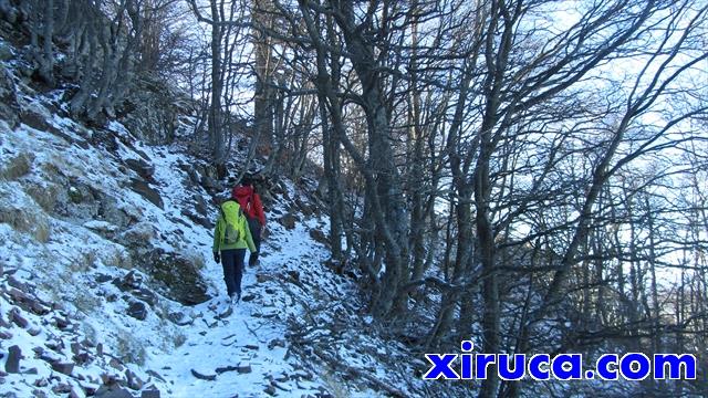 Llegando al Coll de Les Agudes