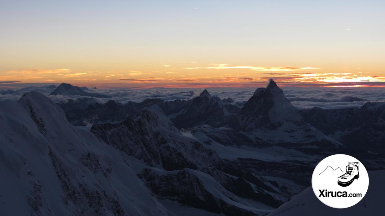 Anochecer con vistas al Cervino