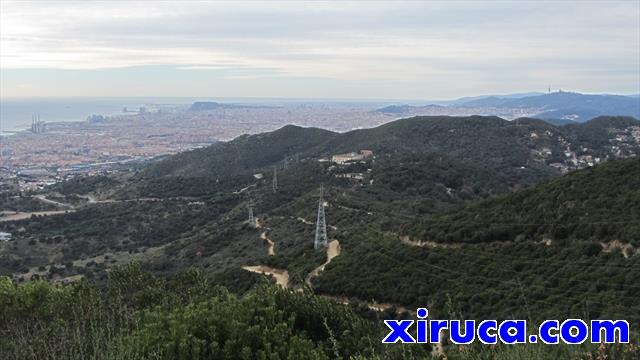 Montjuïc, La Conreria y Tibidabo desde el Turó d'en Galzeran