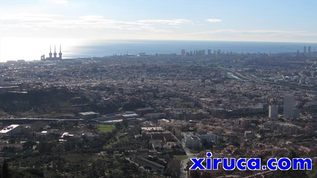 Besòs y Sant Adrià desde el Puig Castellar