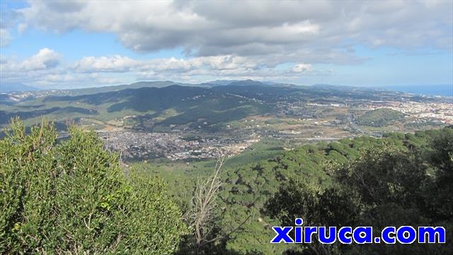 Argentona y Montengre desde Castell de Burriac