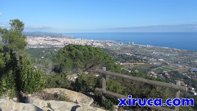 Mataró desde la Creu de Montcabrer