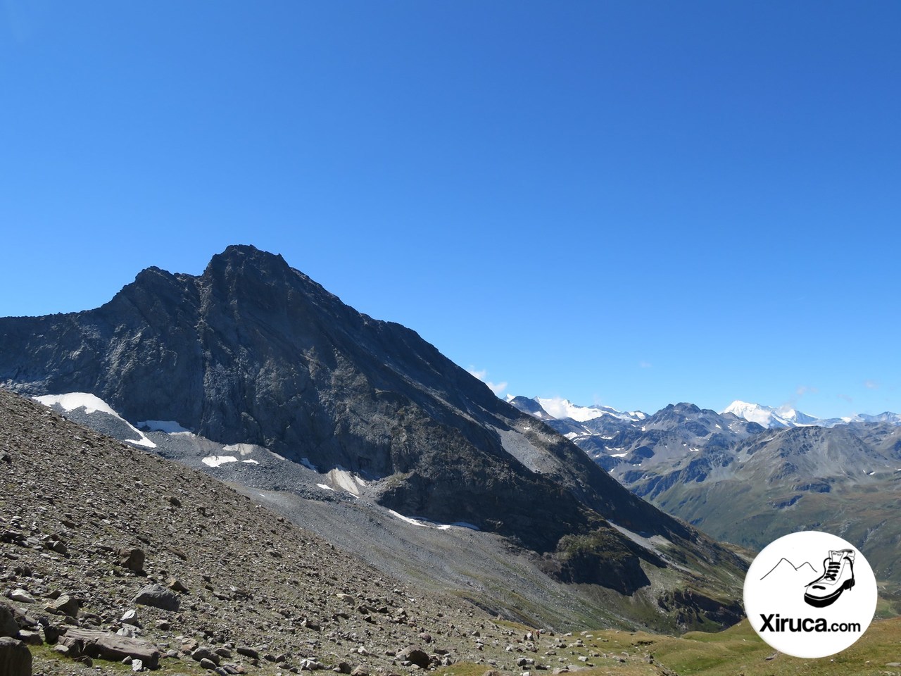 Hübschhorn y grupo del Dom detrás