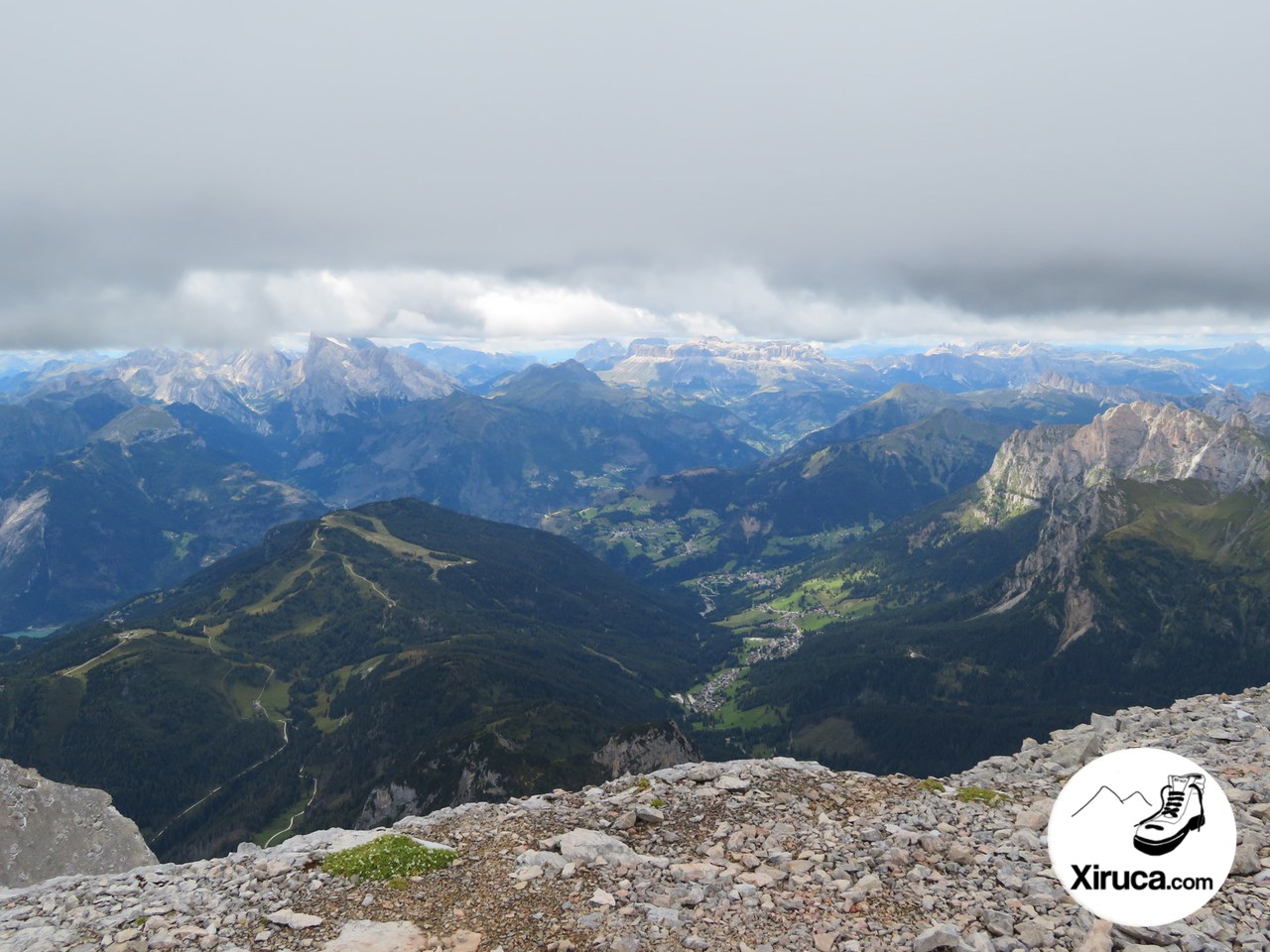 Marmolada y Piz Boè desde Monte Pelmo