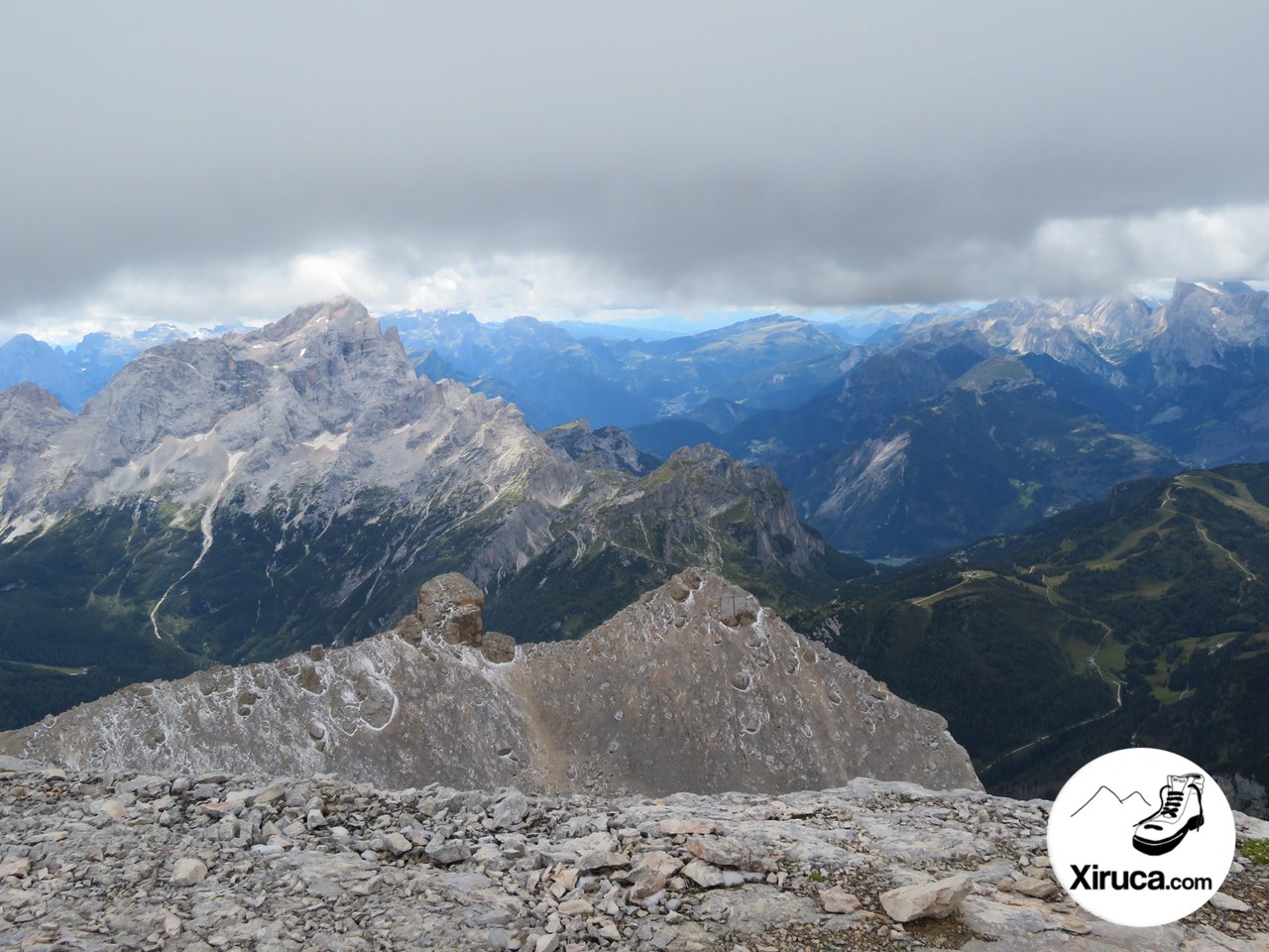 Monte Civetta y Marmolada desde Monte Pelmo