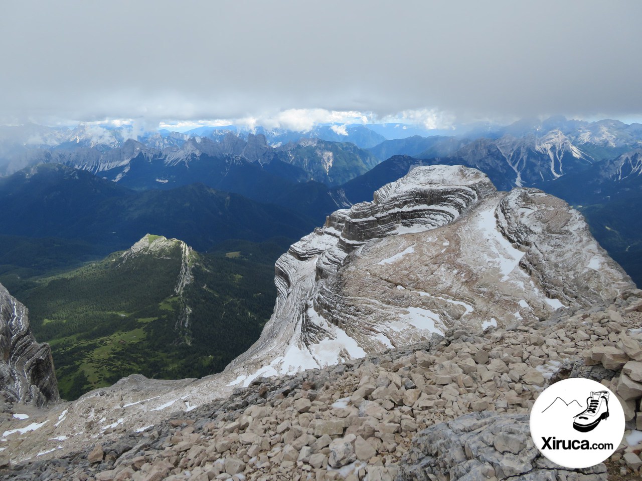 Spalla Sud desde cima del Monte Pelmo