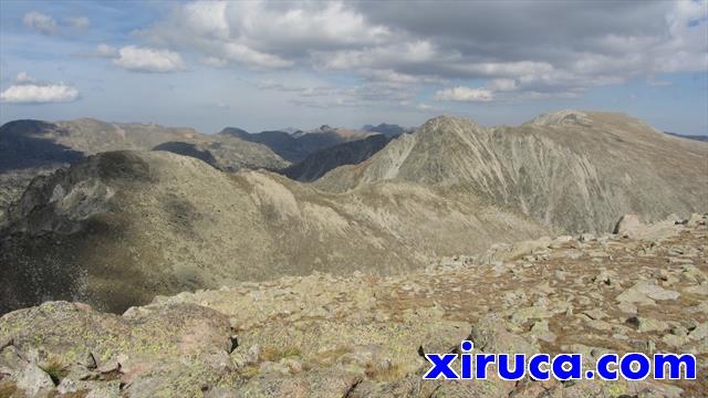 Pic de Coma Extremera, Pic de Setut i Tossa Plana de Lles des del Tossal Bovinar