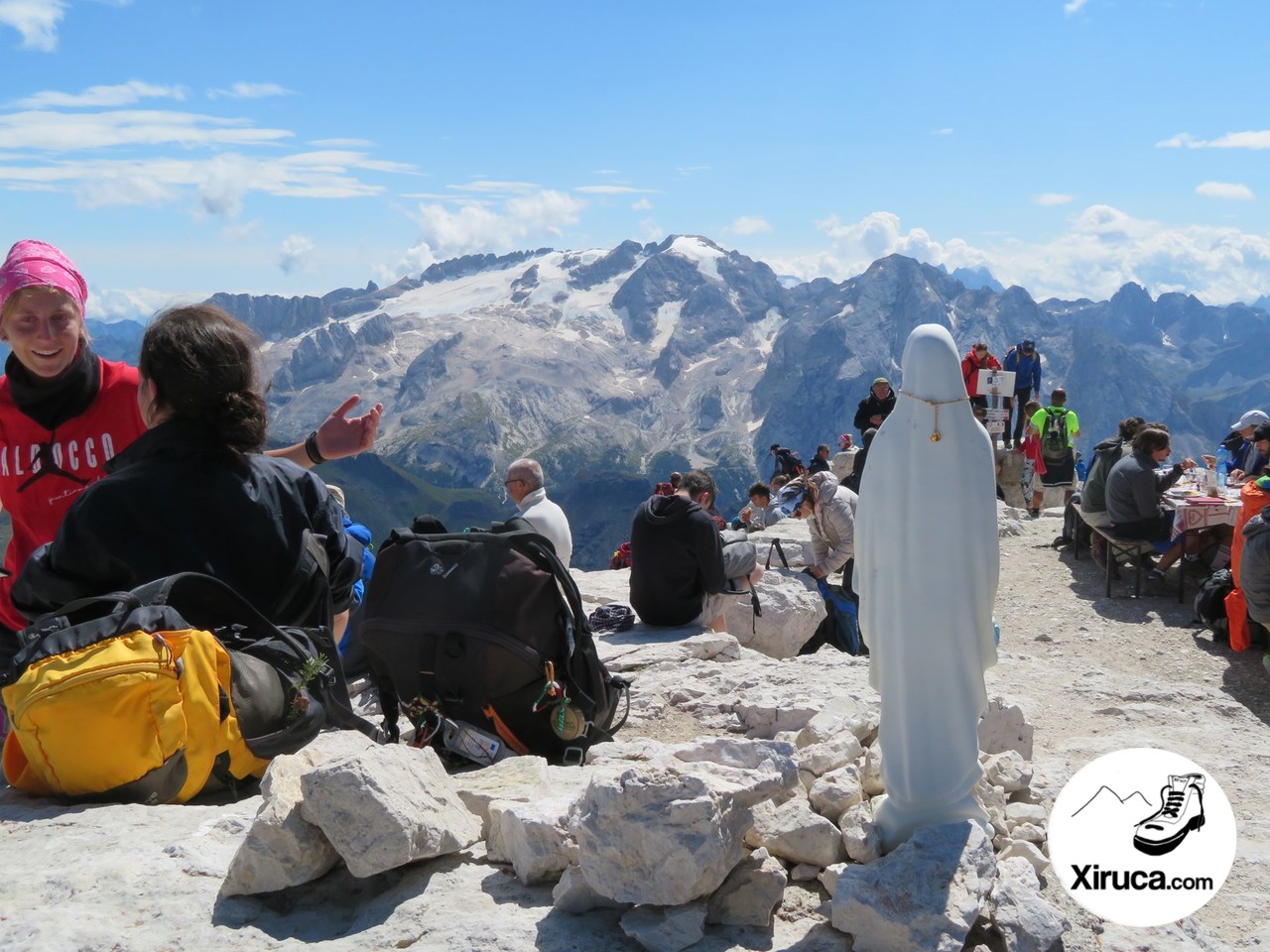 En la cima del Piz Boé