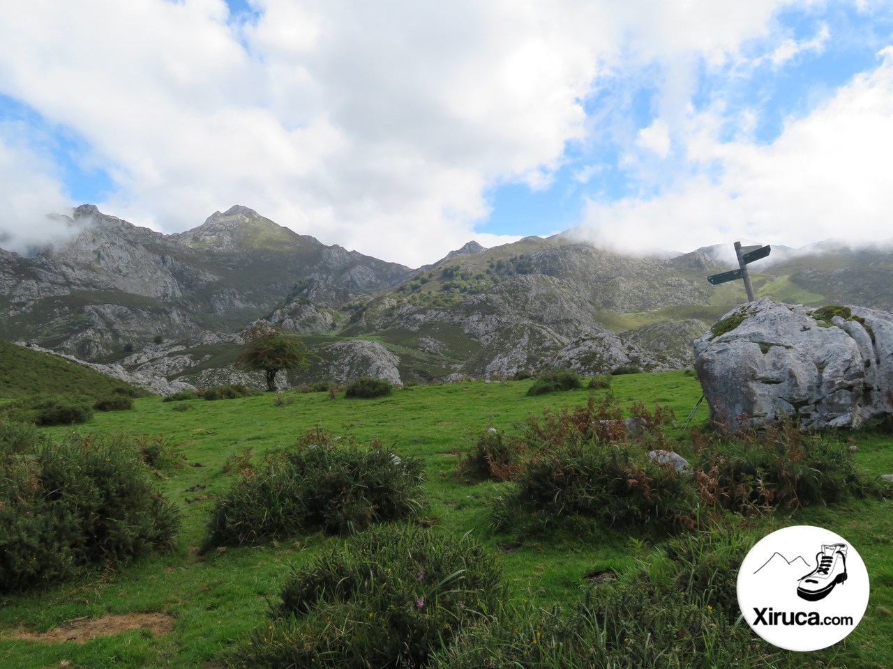 Indicación Lagos de Covadonga