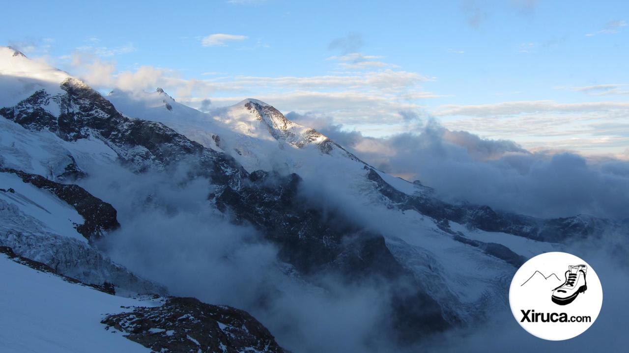 Corno Nero y Pirámide de Vincent desde Refugio Quintino Sella