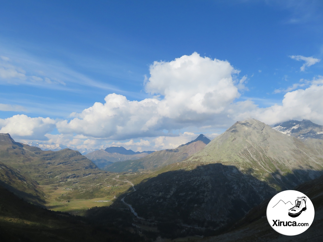 Carretera de Simplon, Wasenhorn, Hübschhorn y Monte Leone