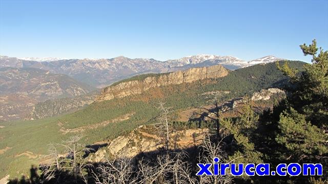 Serra del Cadí y Puigllançada desde Sobrepuny de Baix