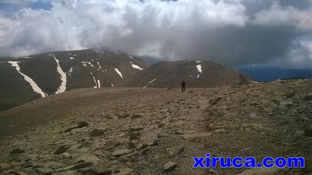 Nubes tapando el Puigllançada