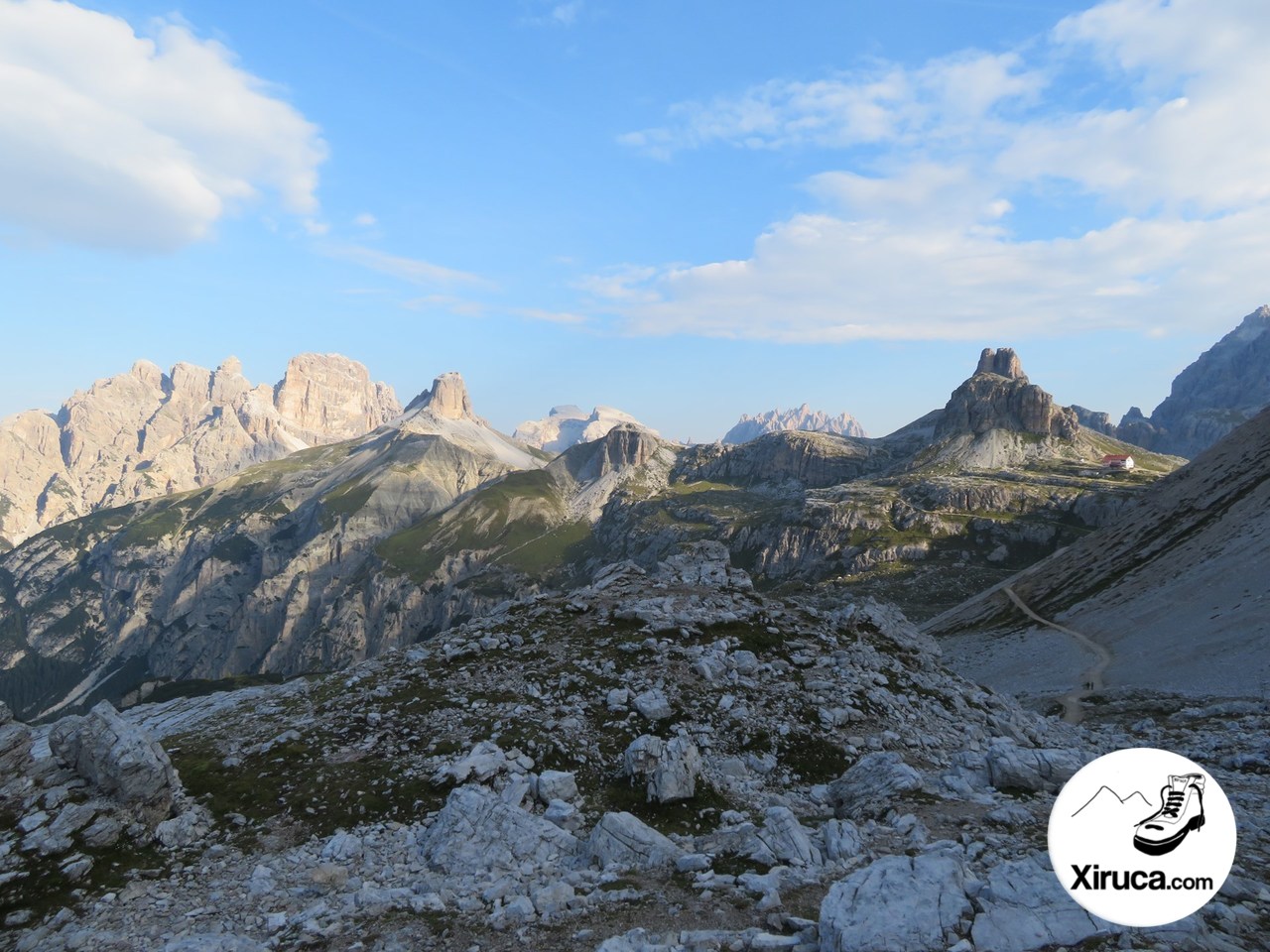 Cimas del Parque Natural de Tre Cime y Rifugio Locatelli