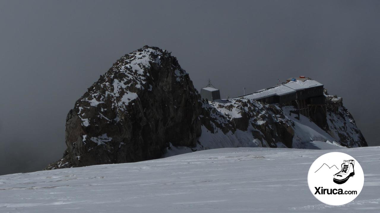 Llegando al Refugio Gnifetti