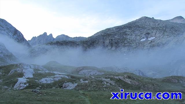 Forcanada llegando al primer Estany de l'Escaleta