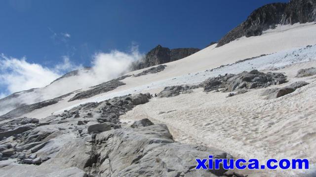 Mirada atrás al Glaciar de Aneto