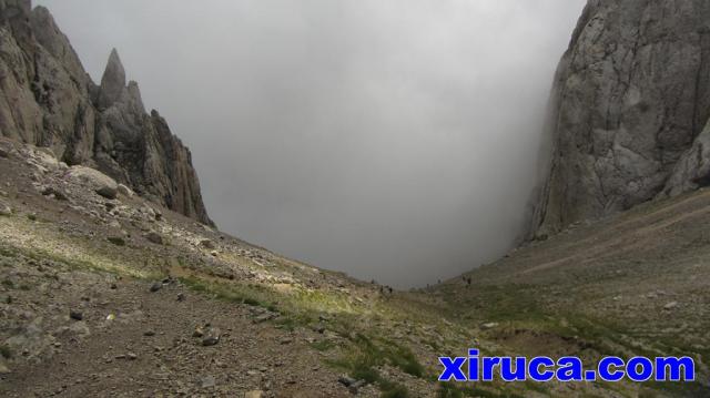 Enforcadura del Pedraforca, hacia la Tartera