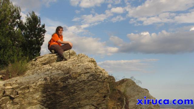 Jenny en la cima del Puig d'Olorda