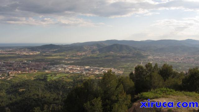 Vista hacia la costa desde el Puig d'Olorda