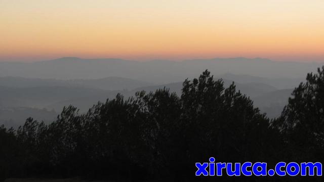 Amanecer camino del Puig de l'Àliga