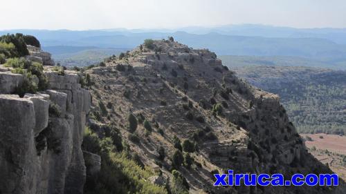 Mirando atrás al cordal del Peñarroya