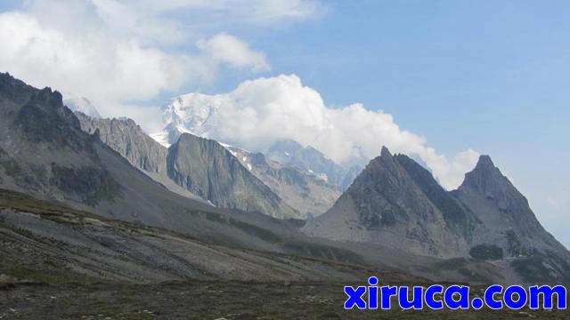 Mont Blanc de Courmayeur desde Col de la Seigne