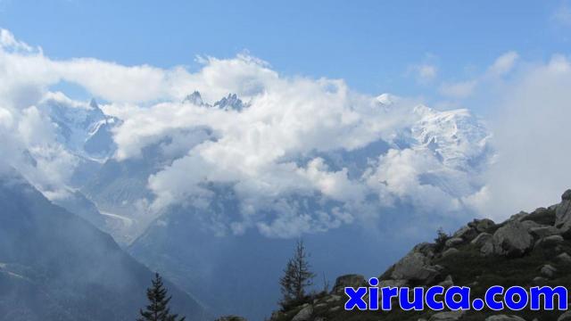 Mont Blanc llegando a Tête aux Vents