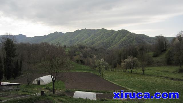 Serra de Curull desde Vidrà