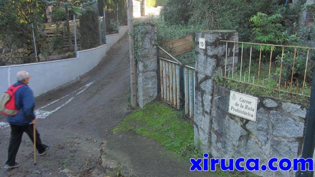 Inicio en el Carrer de la Ruta Prehistòrica