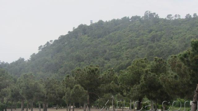 Puig d'Olorda des de la Santa Creu d'Olorda