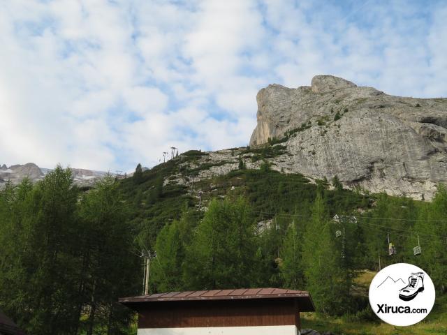 Cestas para subir a la Marmolada