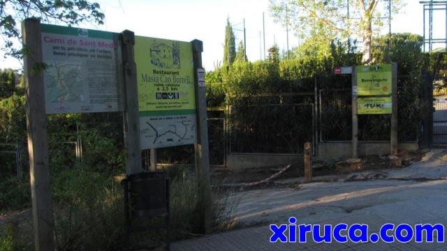 Inicio camino Sant Medir