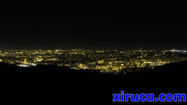Panorama nocturno desde el Turó de Magarola