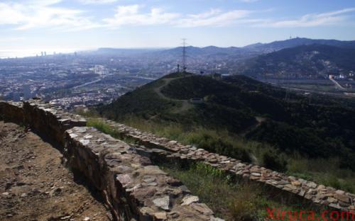 Barcelona desde el poblado ibérico de Puig Castellar